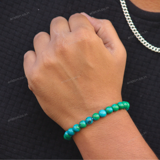 Chrysocolla bracelet