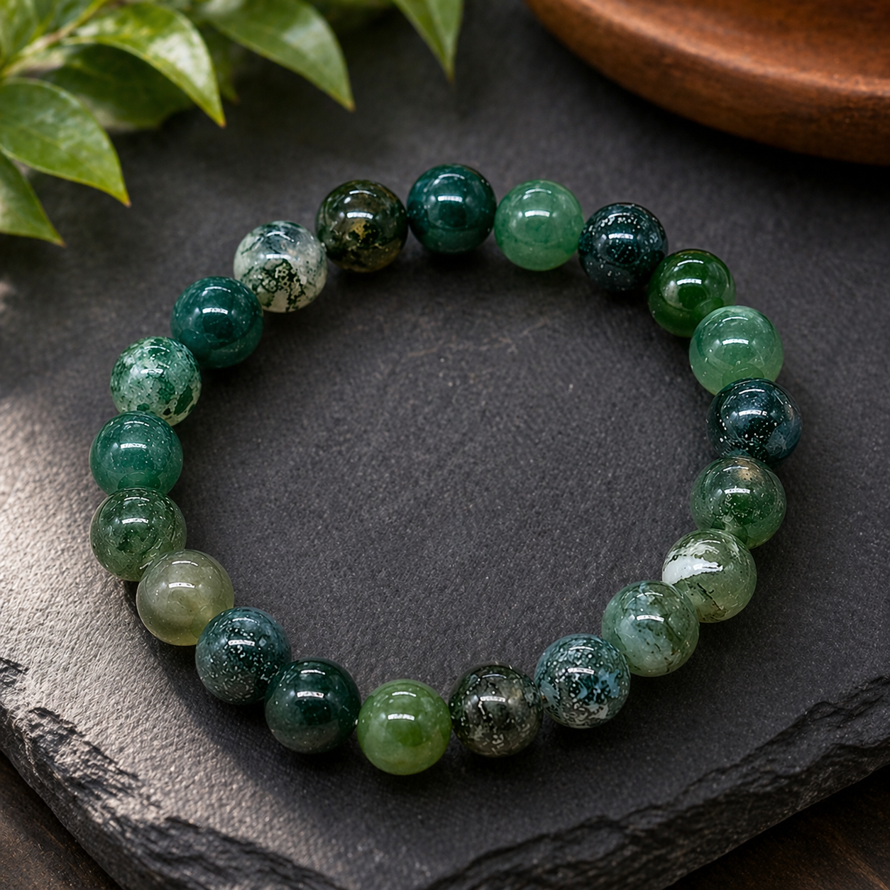 Moss Agate Bracelet