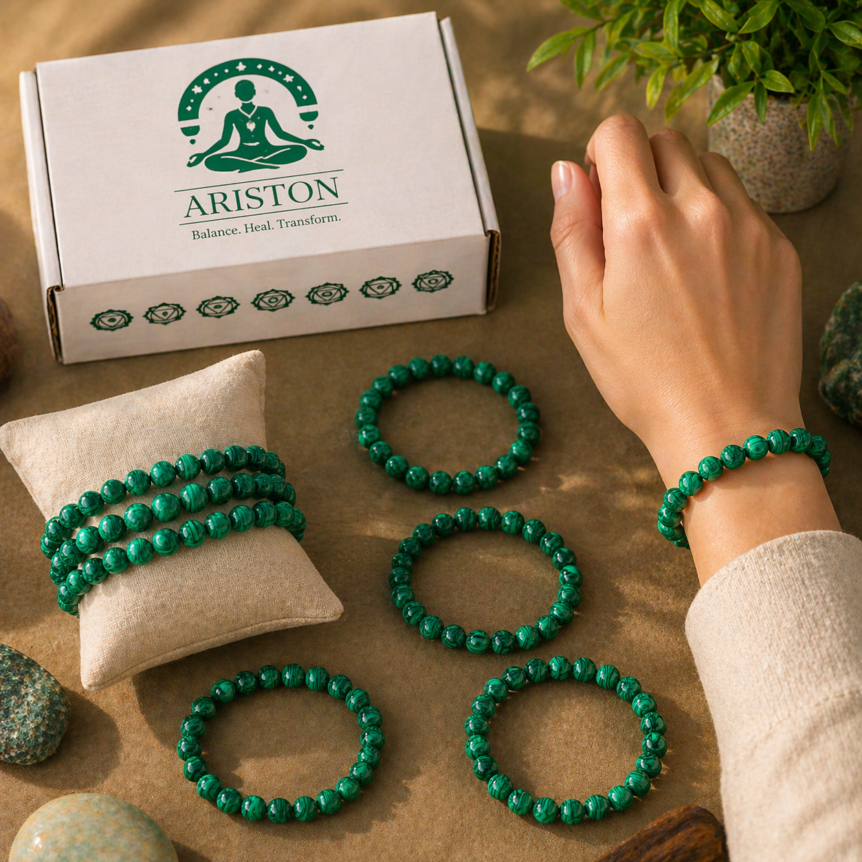 Malachite bracelet