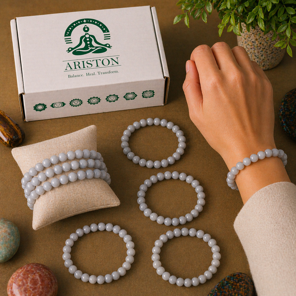 Angelite bracelet