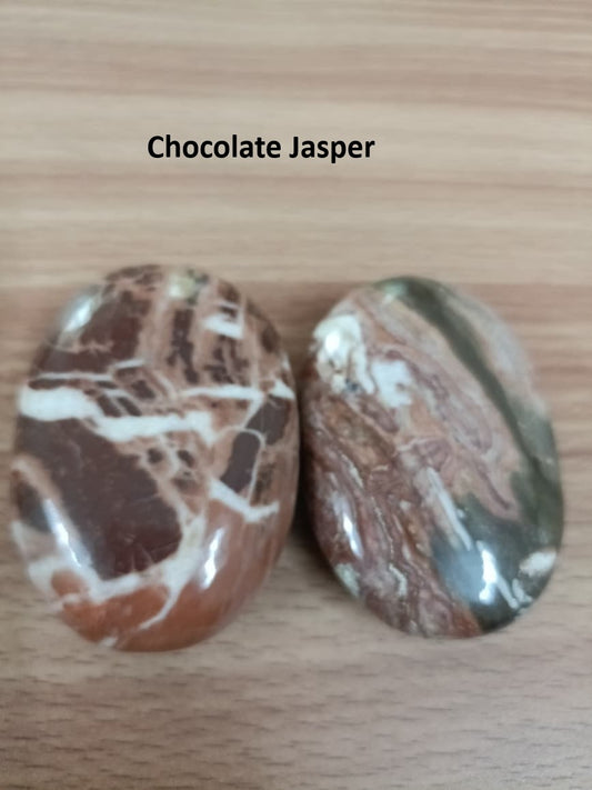 CHOCOLATE JASPER PALM STONE