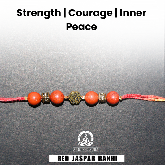 Strength | Courage | Inner Peace - Red Jaspar Rakhi