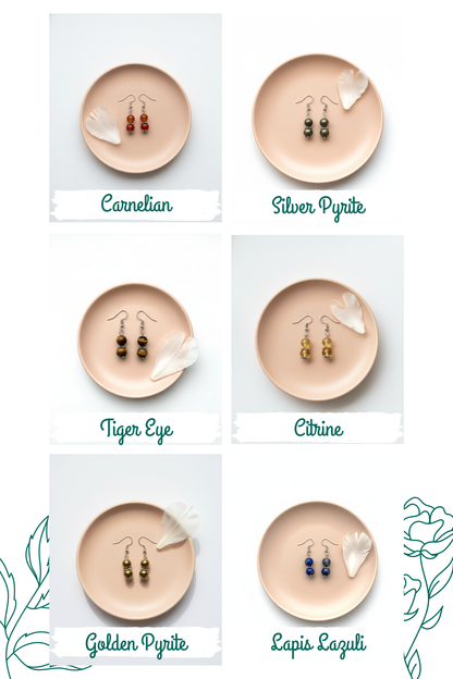 Double Beaded Crystal Earrings