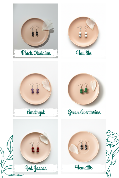 Double Beaded Crystal Earrings