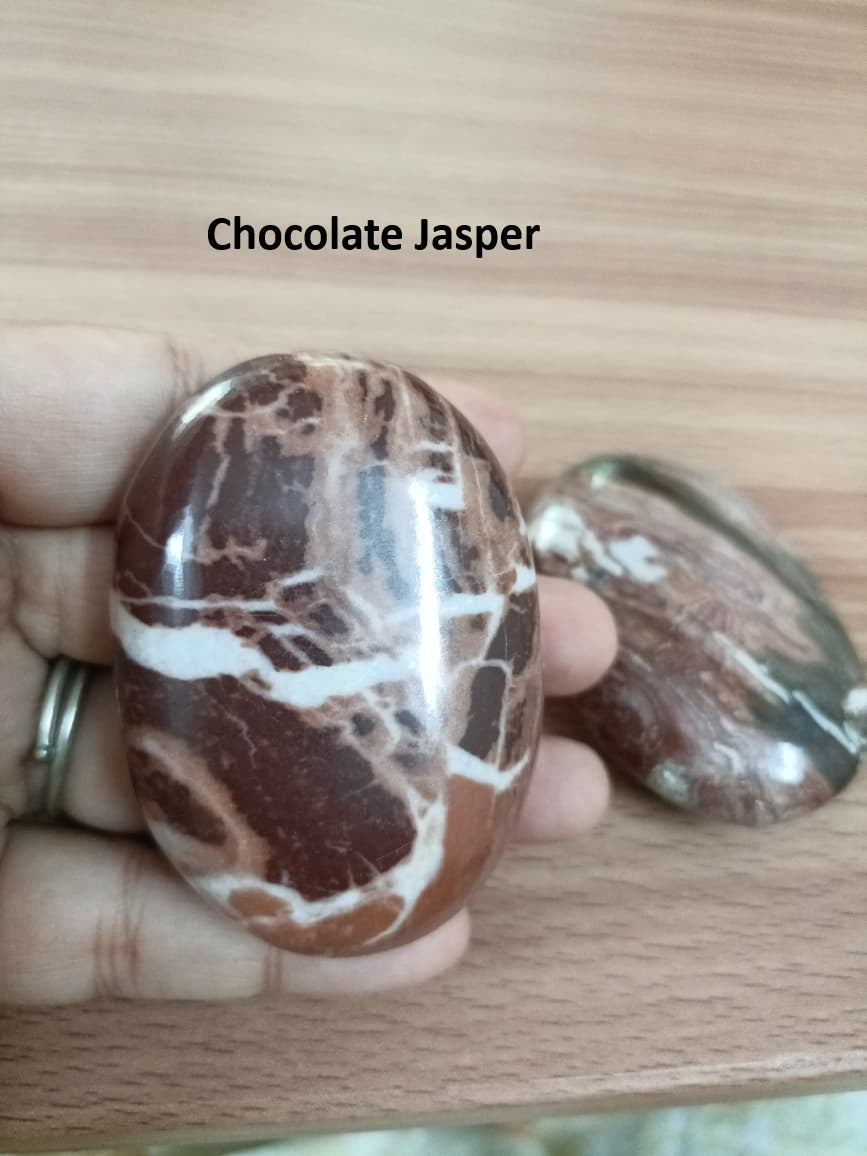 CHOCOLATE JASPER PALM STONE