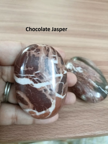 CHOCOLATE JASPER PALM STONE