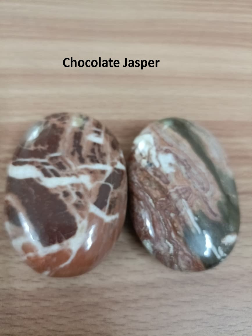CHOCOLATE JASPER PALM STONE