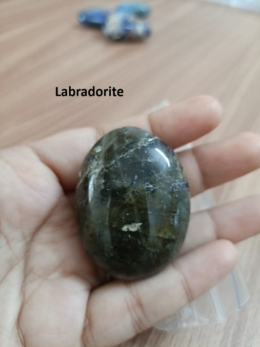 LABRADORITE PALM STONE