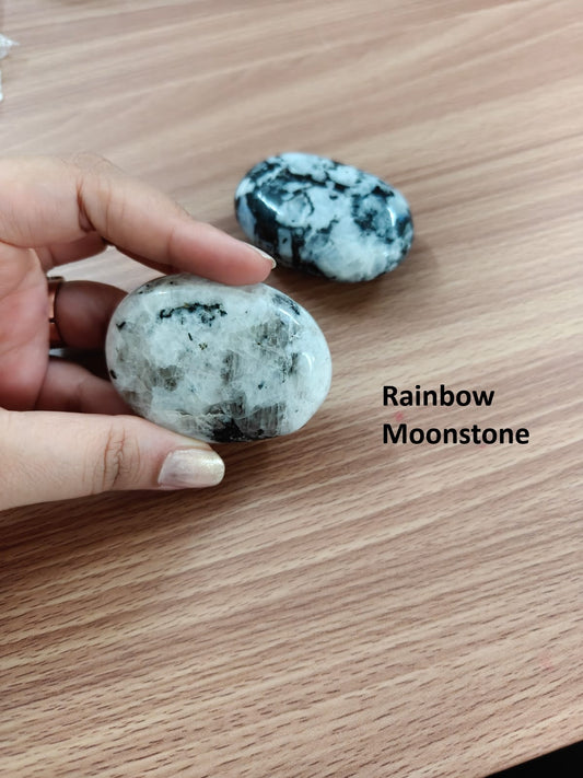 RAINBOW MOONSTONE PALM STONE