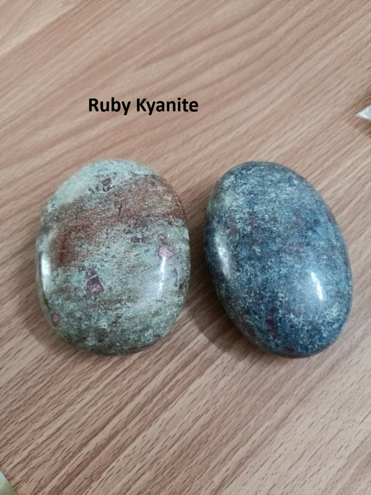 RUBY KYANITE PALM STONE
