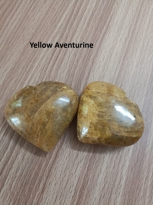 YELLOW AVENTURINE PALM STONE