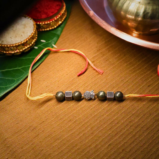 Wealth & Strength Rakhi – Silver Pyrite Energy