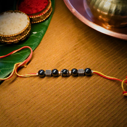 Stability & Strength Hematite Rakhi