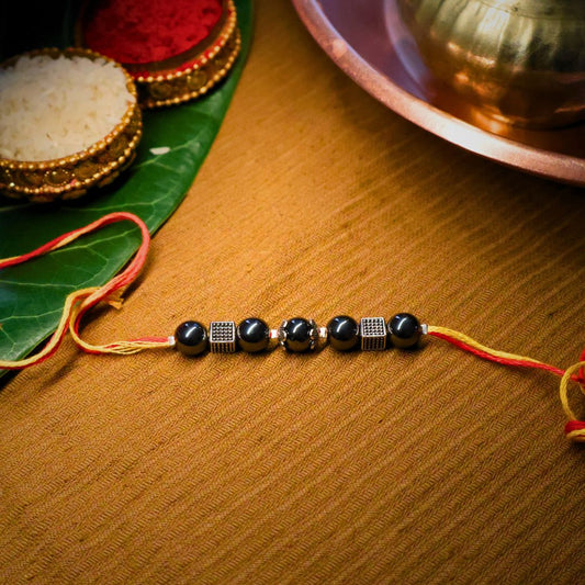 Stability & Strength Hematite Rakhi