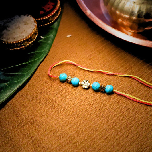 Communication | Clarity | Stress Relief - Turquoise Rakhi